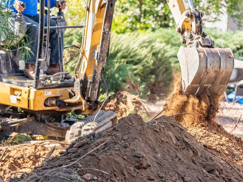 Trench Digging - french drain system